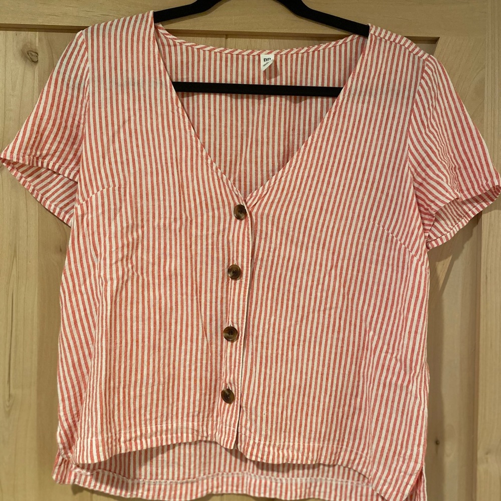 BP Pink & White Top